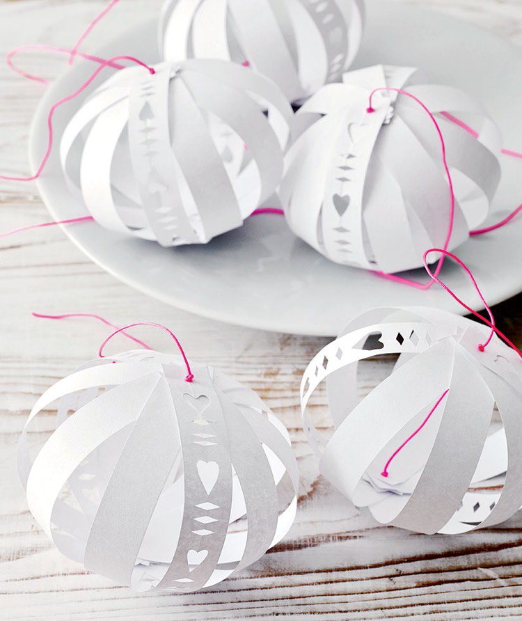 Déco de noel fait maison en papier