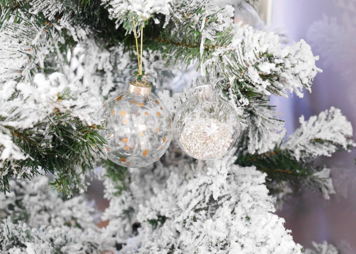 Deco noel blanche et or