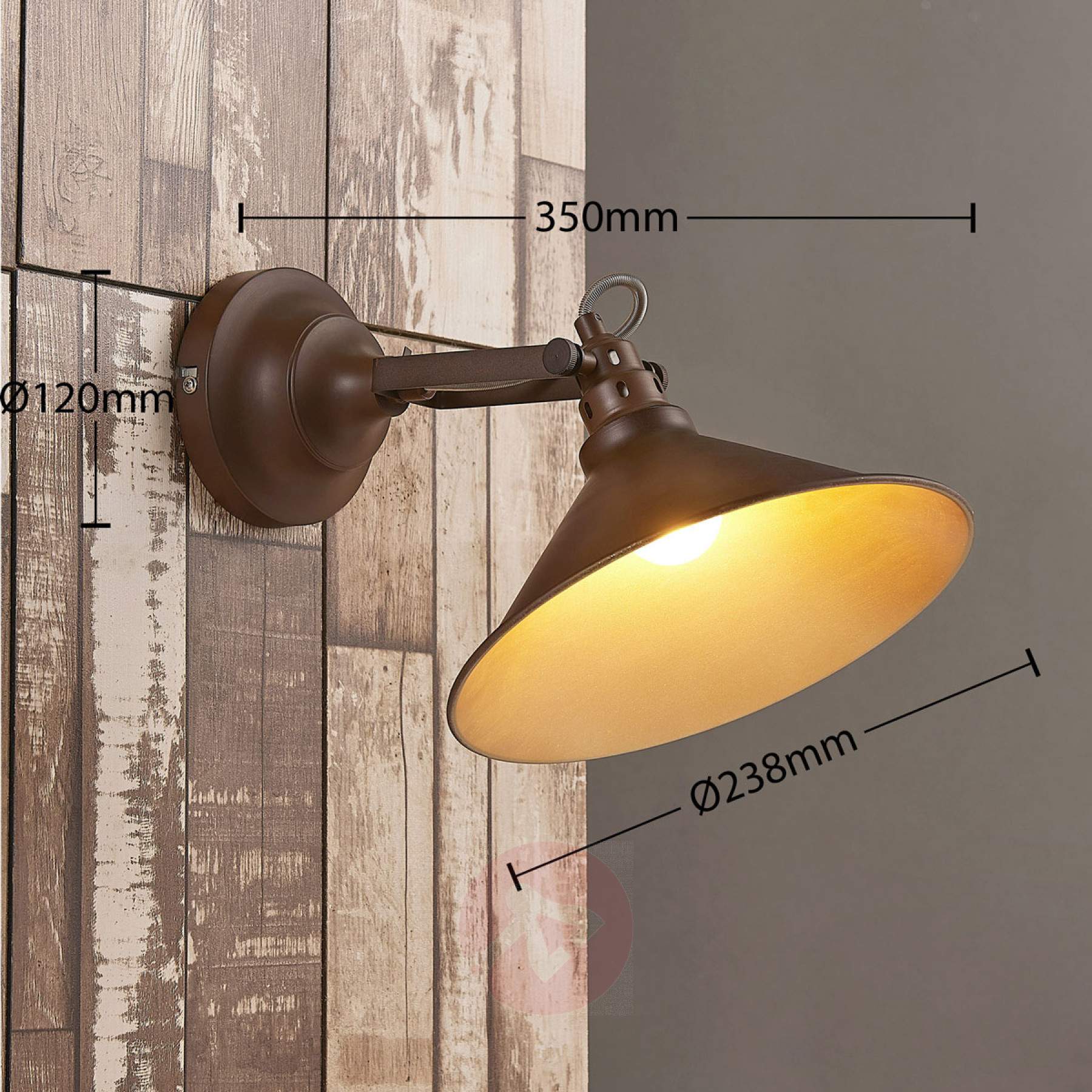 Applique murale style usine