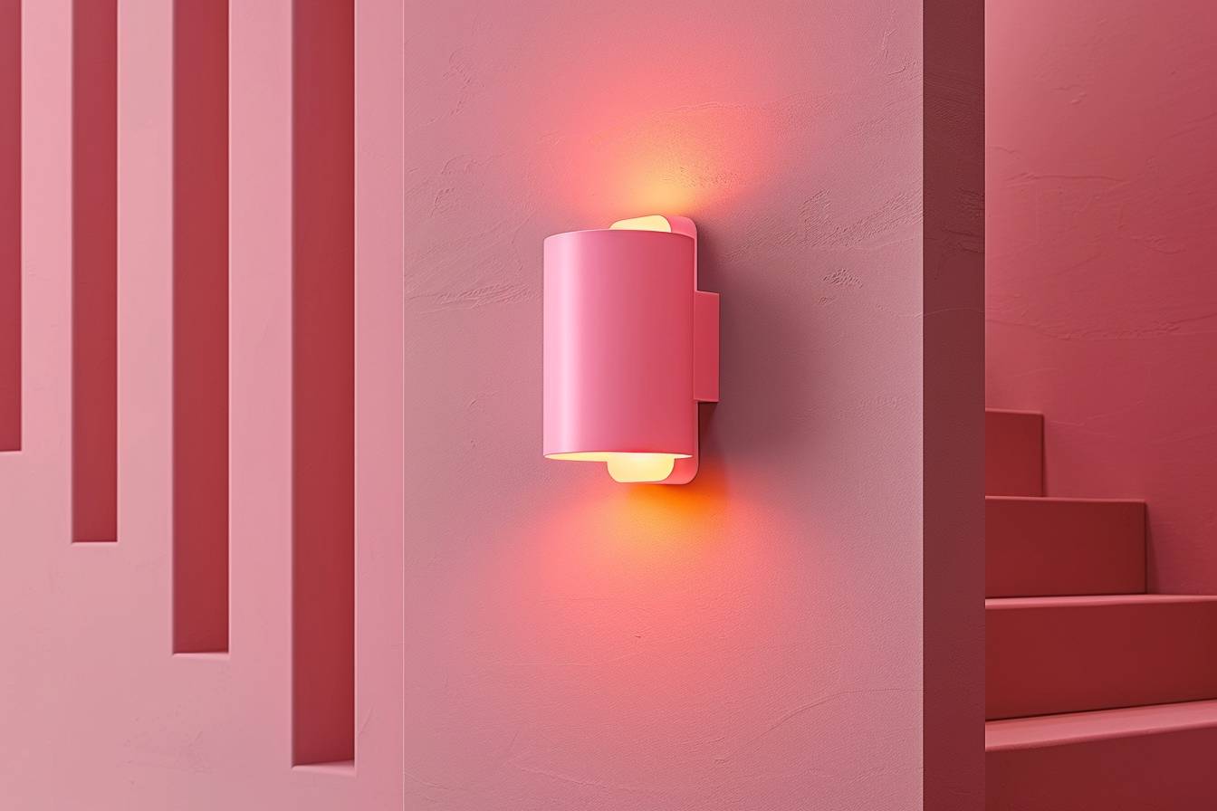 Applique murale rose pas cher