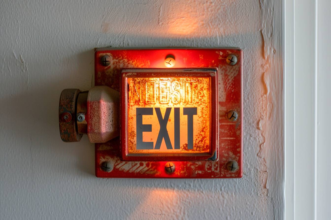 Applique murale sortie de secours
